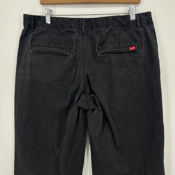 Levi's Baggy Trousers Men's Size 32 Black 100% Cotton Relaxed Fit Zip Fly Solid - Picture 5 of 10